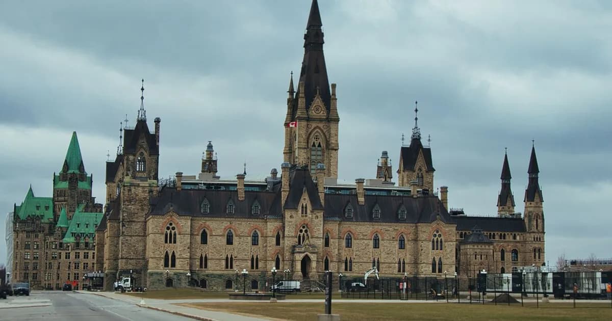 Canadian Parliament Buildings on Parliament Hill in Ottawa
