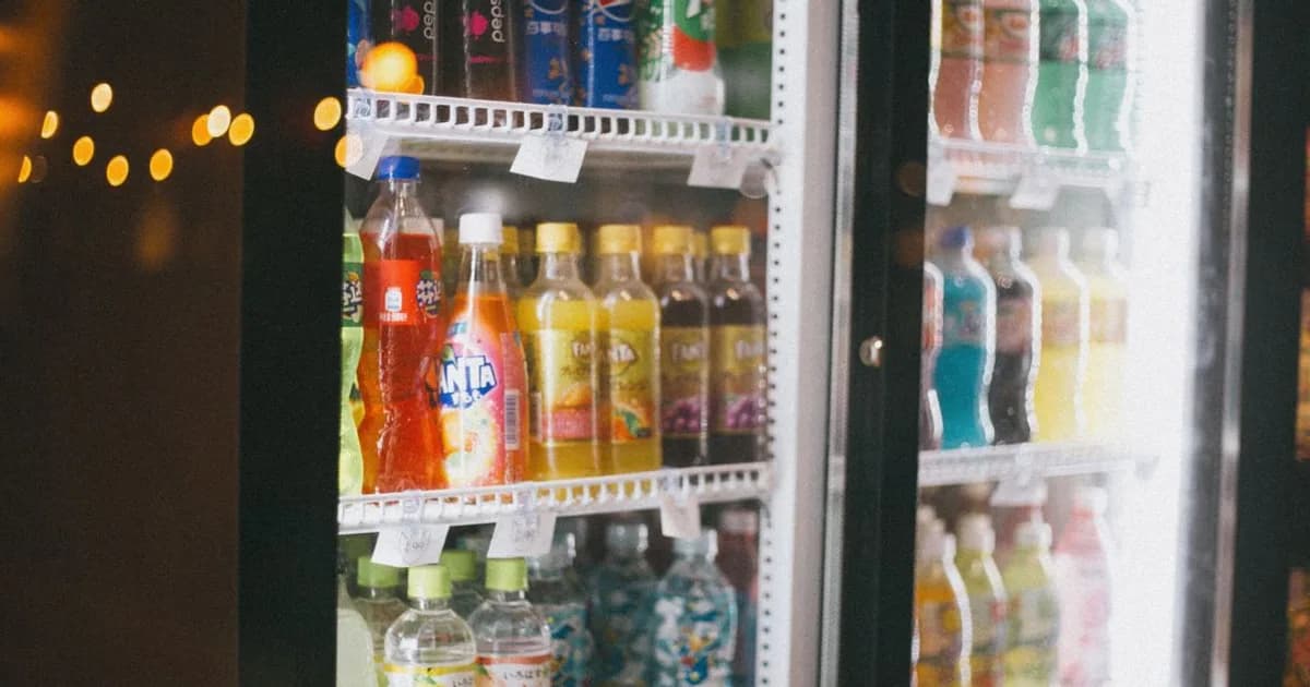 Glass-door commercial beverage refrigerator — Type I sealed appliance example