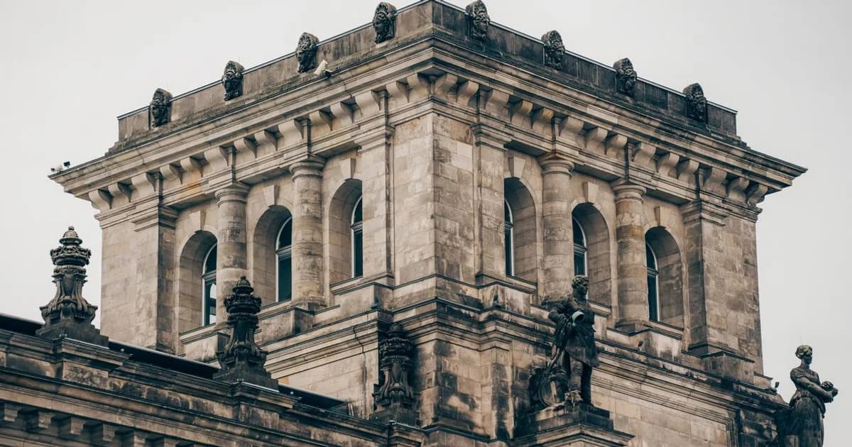 Berlin Reichstag building representing German federal government