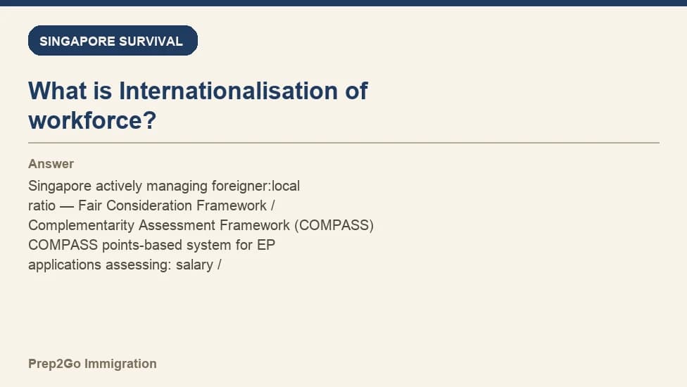 Sample Anki card: What is Internationalisation of workforce?
