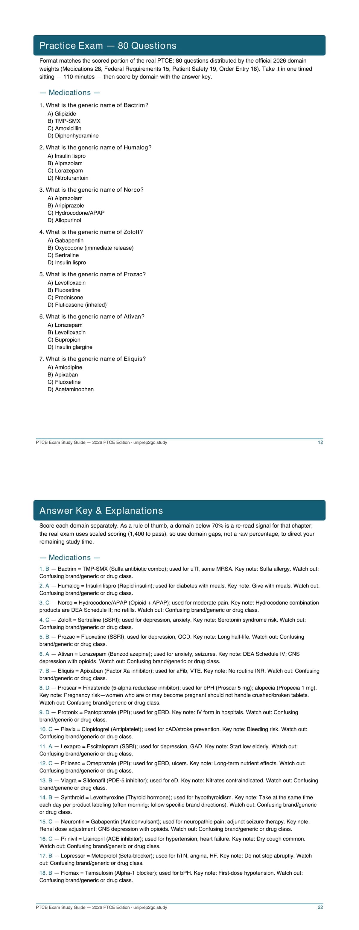 PDF preview: Practice exam question with full rationale