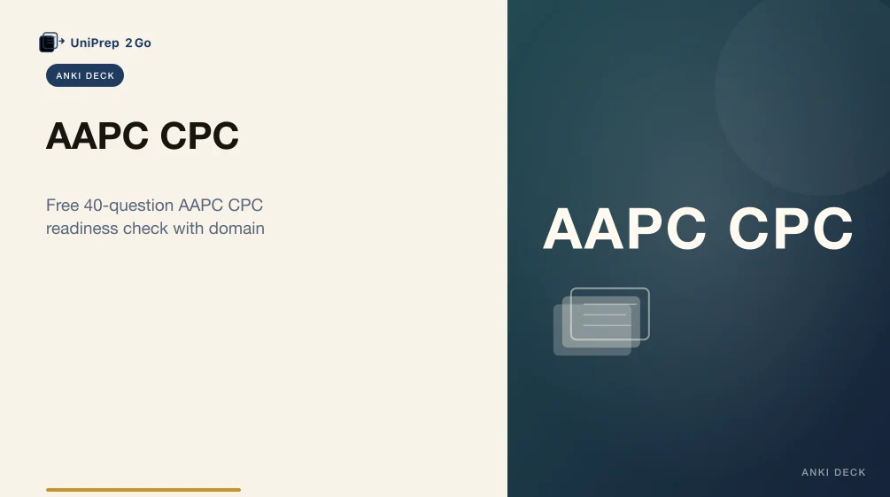 AAPC CPC Practice Test Anki cover