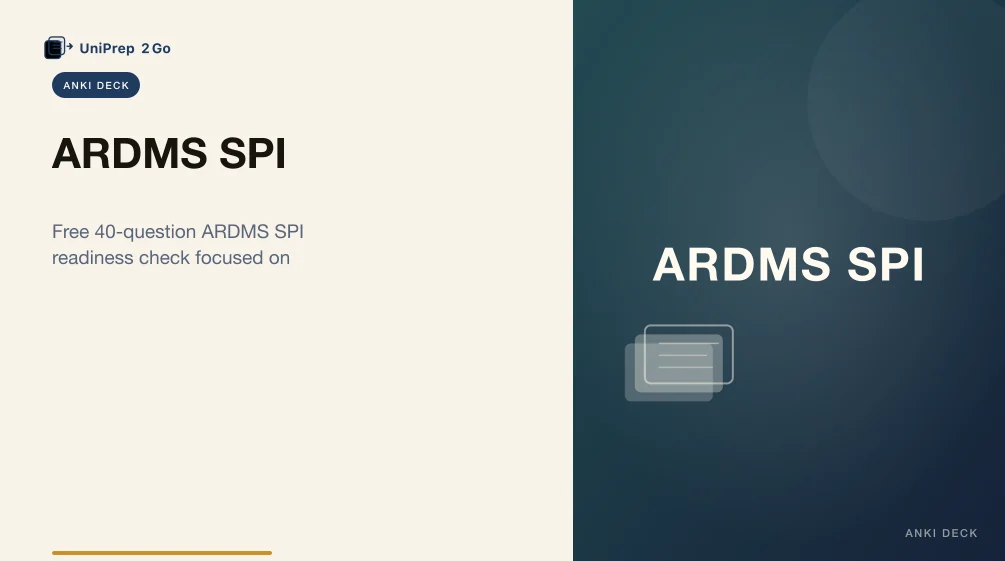 ARDMS SPI Practice Test Anki cover