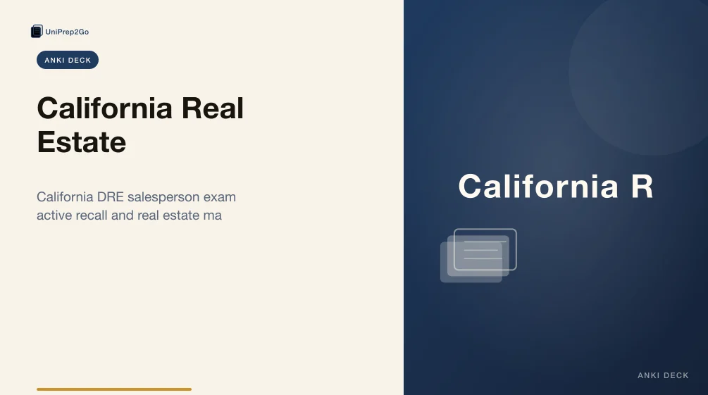 California Real Estate product preview