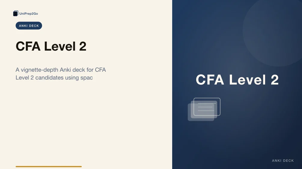 CFA Level 2 practice test Anki cover