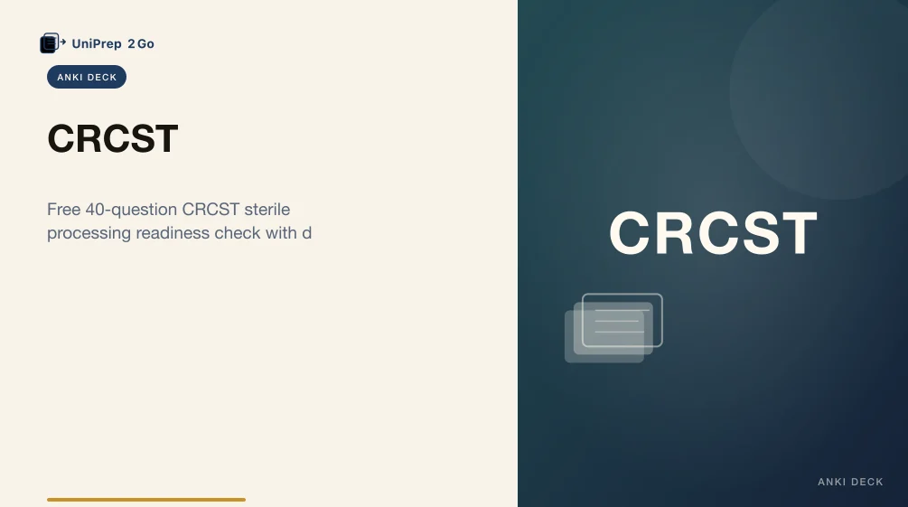 CRCST Practice Test Anki cover