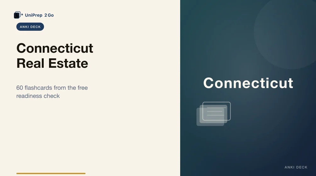 Connecticut Real Estate Practice Test Anki cover
