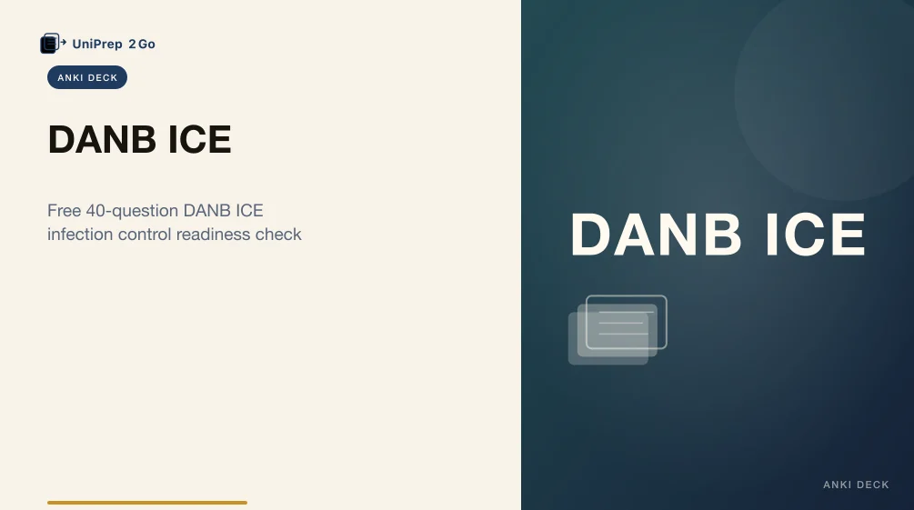 DANB ICE Practice Test Anki cover