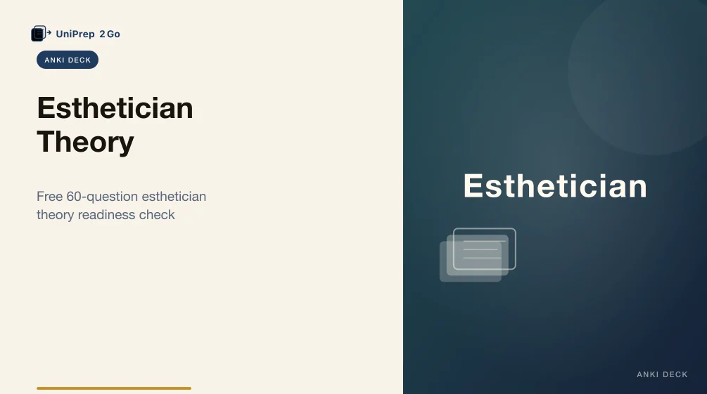 Esthetician Practice Test Anki cover