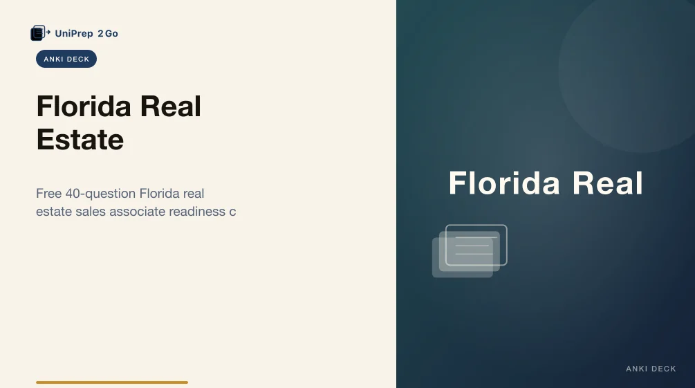 Florida Real Estate product preview