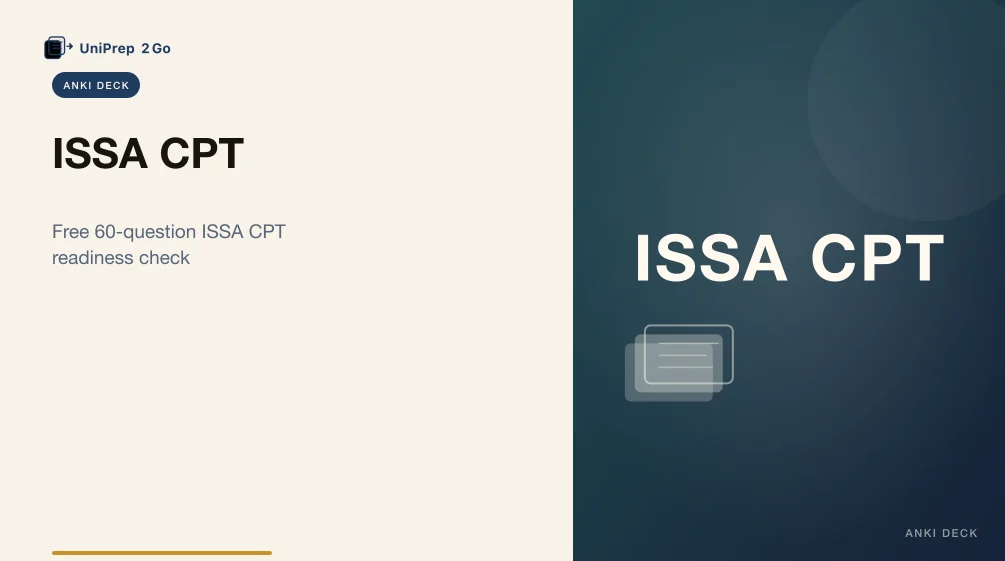 ISSA CPT Practice Test Anki cover