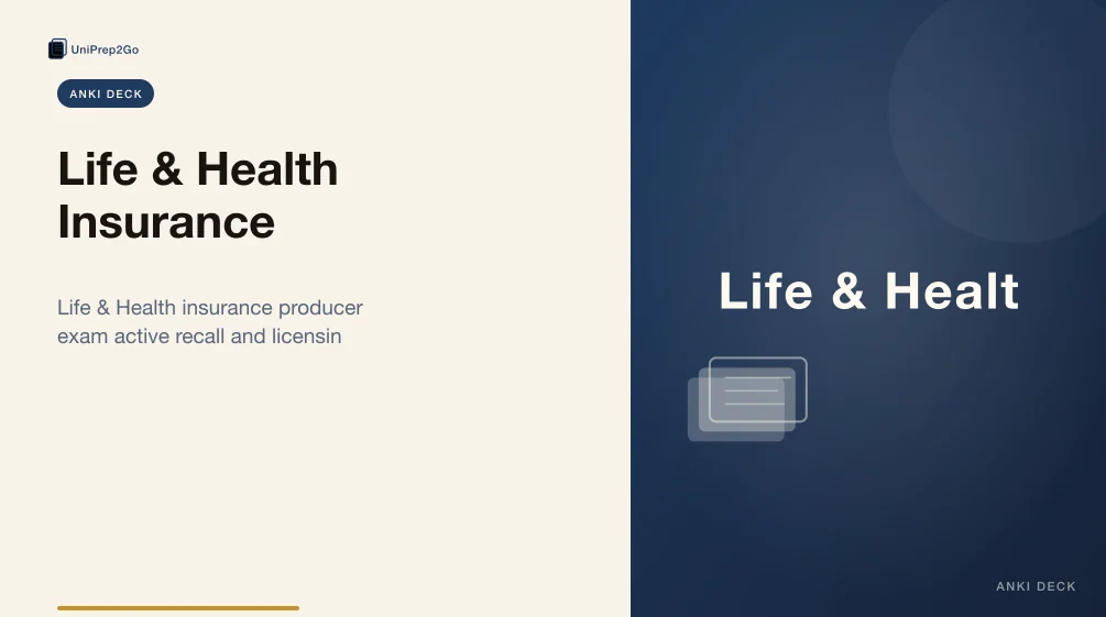 Life & Health Insurance product preview