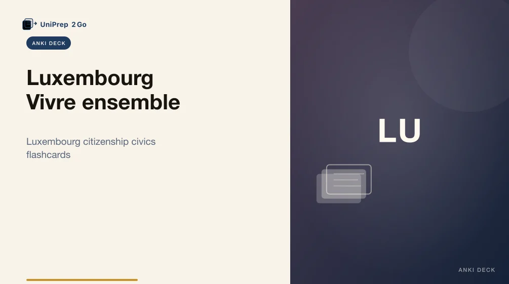 Luxembourg Vivre ensemble product preview