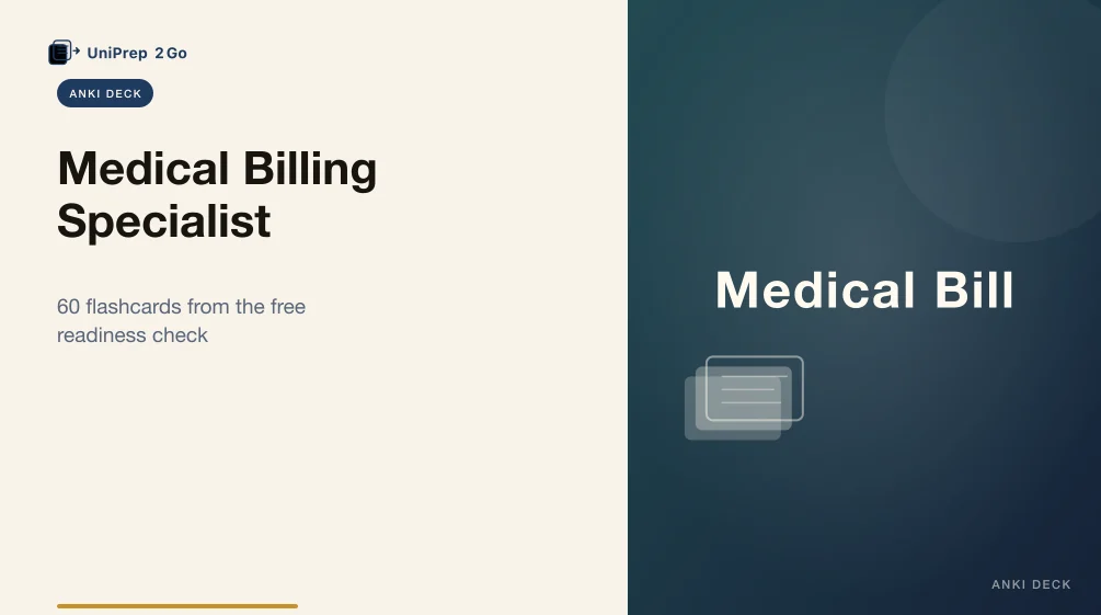 Medical Billing Specialist Practice Test Anki cover