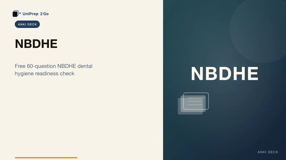 NBDHE Practice Test Anki cover