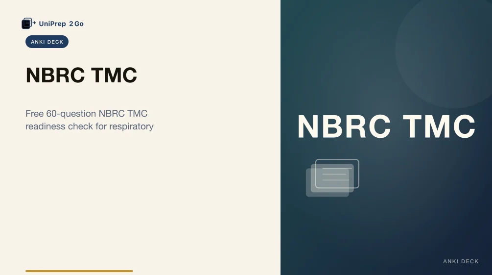 NBRC TMC Practice Test Anki cover