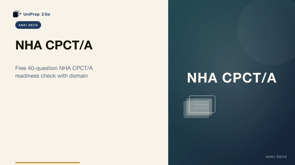 NHA CPCT/A product preview