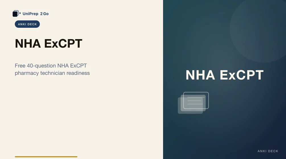 NHA ExCPT practice test Anki cover