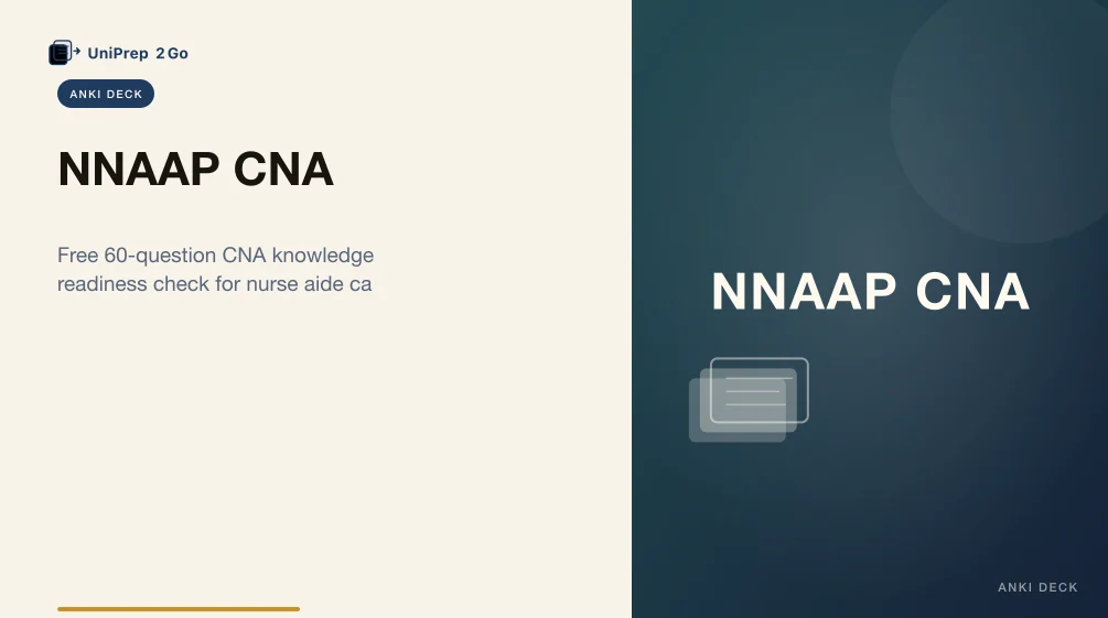 NNAAP CNA Practice Test Anki cover