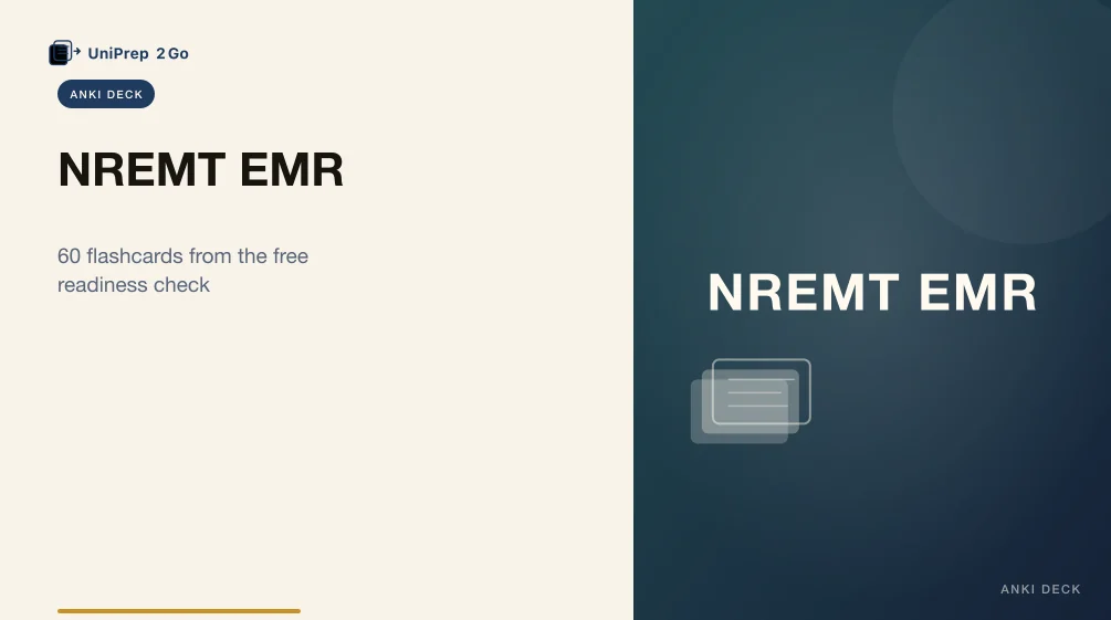 NREMT EMR Practice Test Anki cover