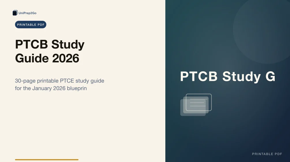 PTCB Study Guide 2026 product preview