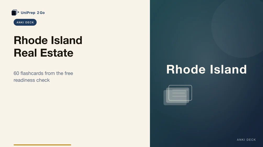 Rhode Island Real Estate Practice Test Anki cover