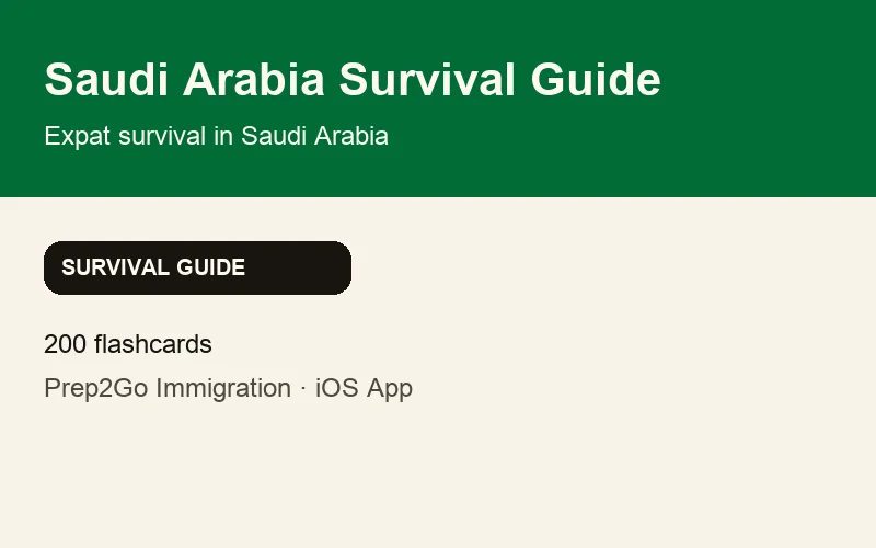 Saudi Arabia Survival Guide product preview