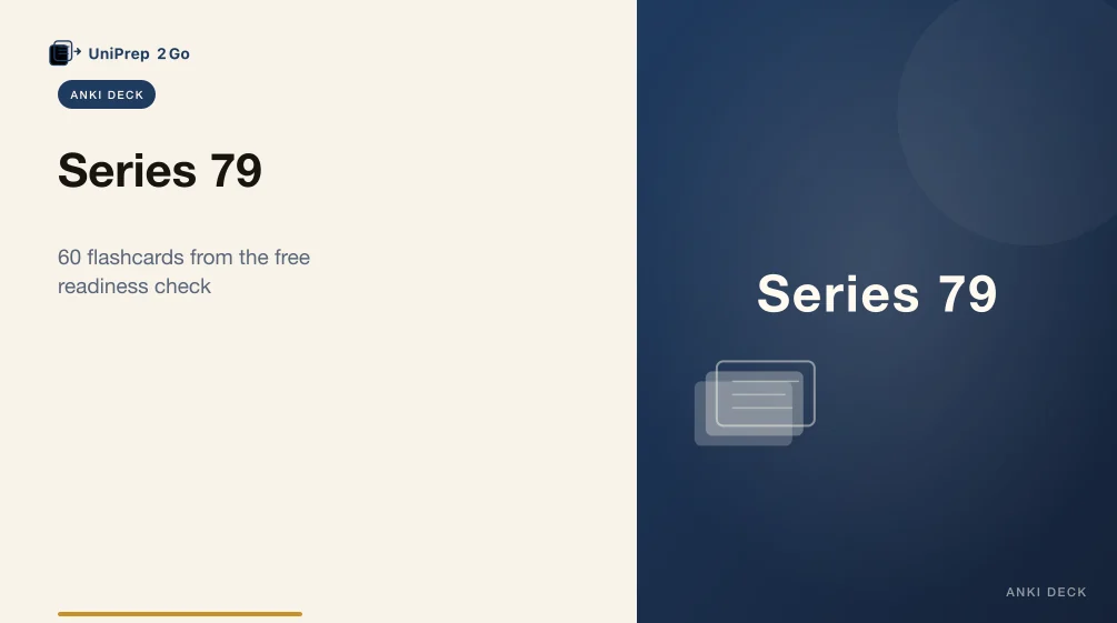 Series 79 Practice Test Anki cover