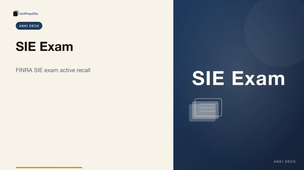 SIE Exam product preview