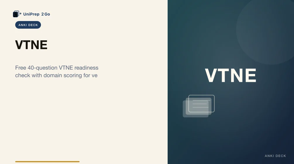 VTNE Practice Test Anki cover